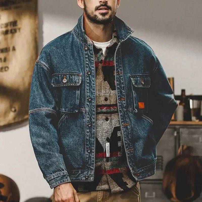 Down Jacket Packable - Jaket Denim Kasual Pria Musim Dingin