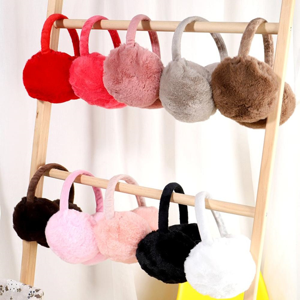 Earmuffs Foldable - Penutup telinga musim dingin berbulu Wanita