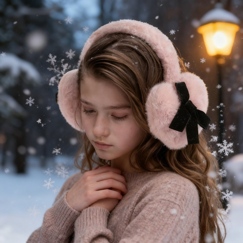 Earmuffs Foldable - 1 Buah Penutup Telinga Wanita Warna