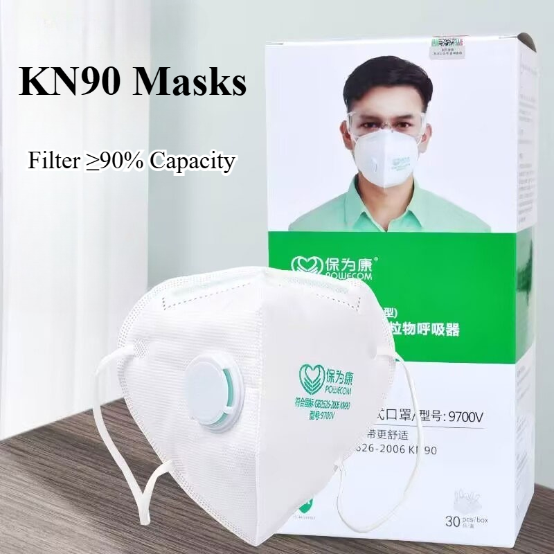 Earmuffs Foldable - 30/60/90 Buah Masker Lipat Katup Bernapas
