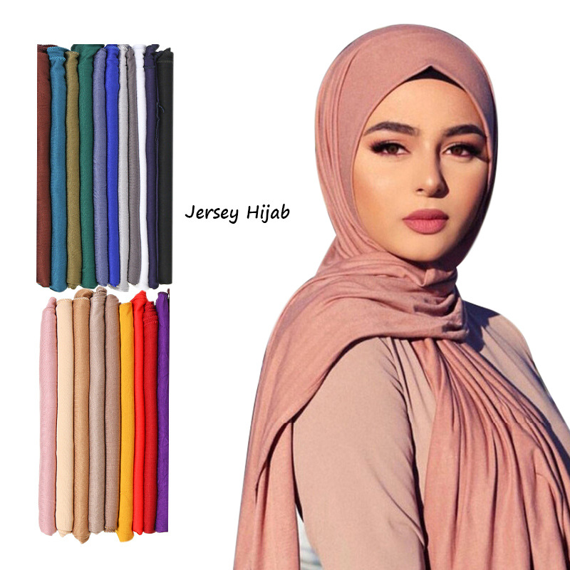 Shawl Wrap Winter - 30 warna polos Modal Jersey jilbab