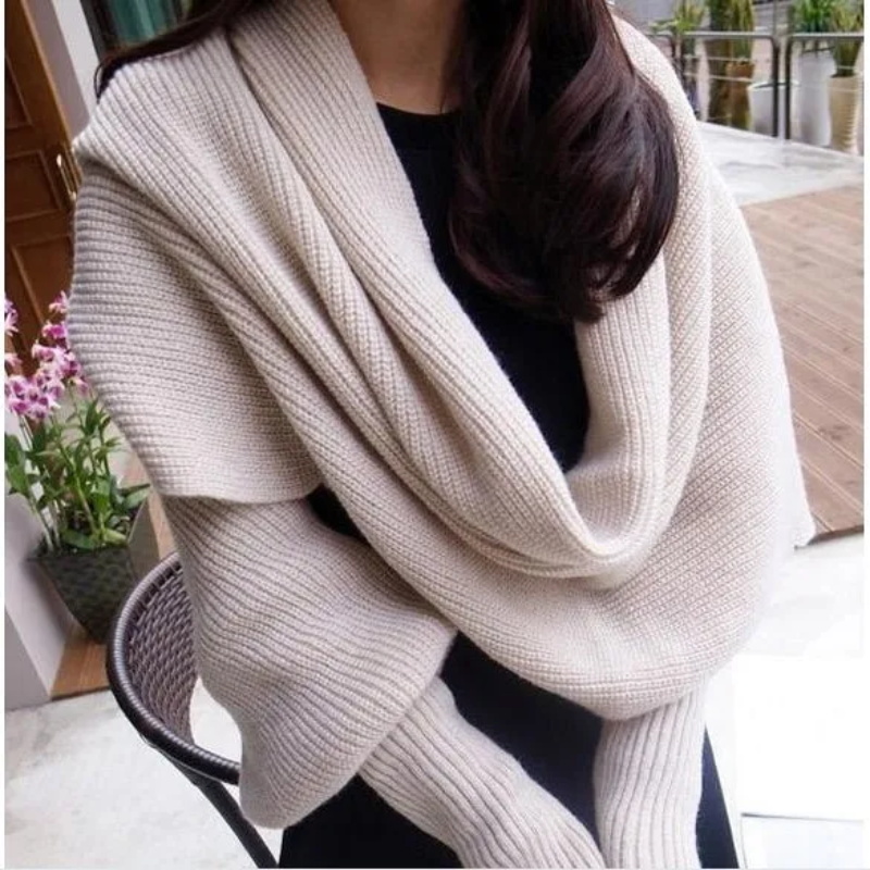 Wool Scarf Men - SupSindy Syal wanita musim dingin, syal