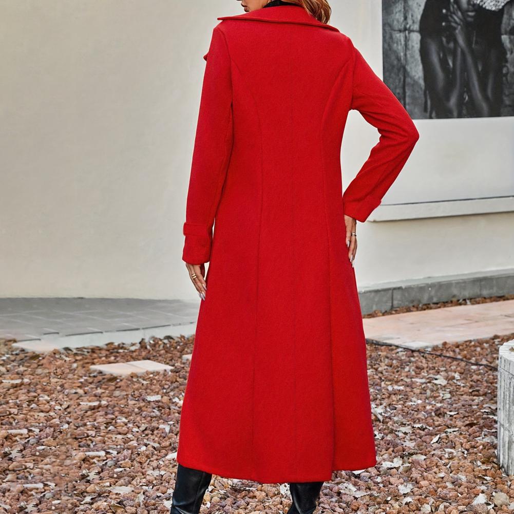 Mantel Wol Panjang Wanita Mode - Wool Coat Peacoat ulasan dan harga