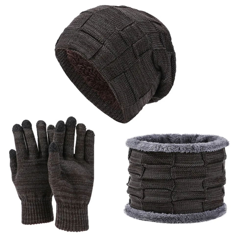 Set Syal Sarung Tangan Topi Un - Wool Scarf Men ulasan dan harga