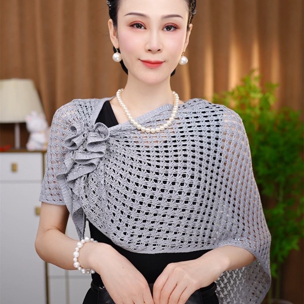 Kardigan berdesain berkilauan  - Shawl Wrap Winter ulasan dan harga