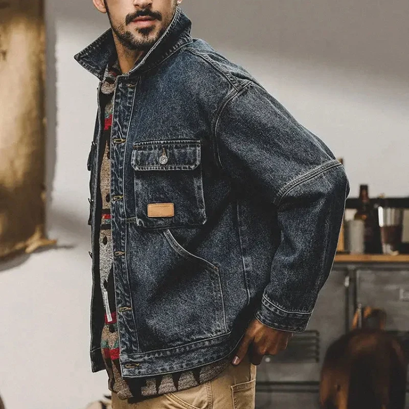 Jaket Denim Kasual Pria Musim  - Down Jacket Packable ulasan dan harga