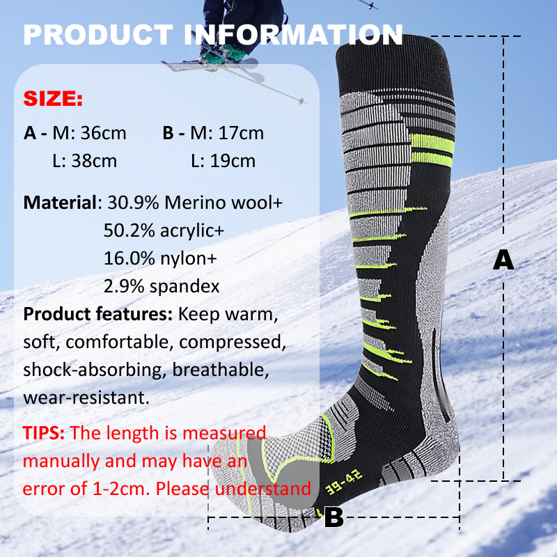 Kaos Kaki Ski Wol Merino Kaos  - Thermal Sock Wool ulasan dan harga