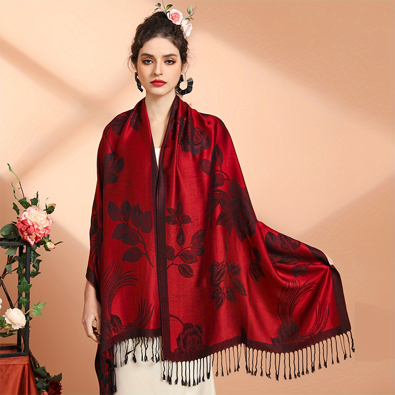 Selimut rumbai syal kasmir han - Cashmere Pashmina Wrap ulasan dan harga