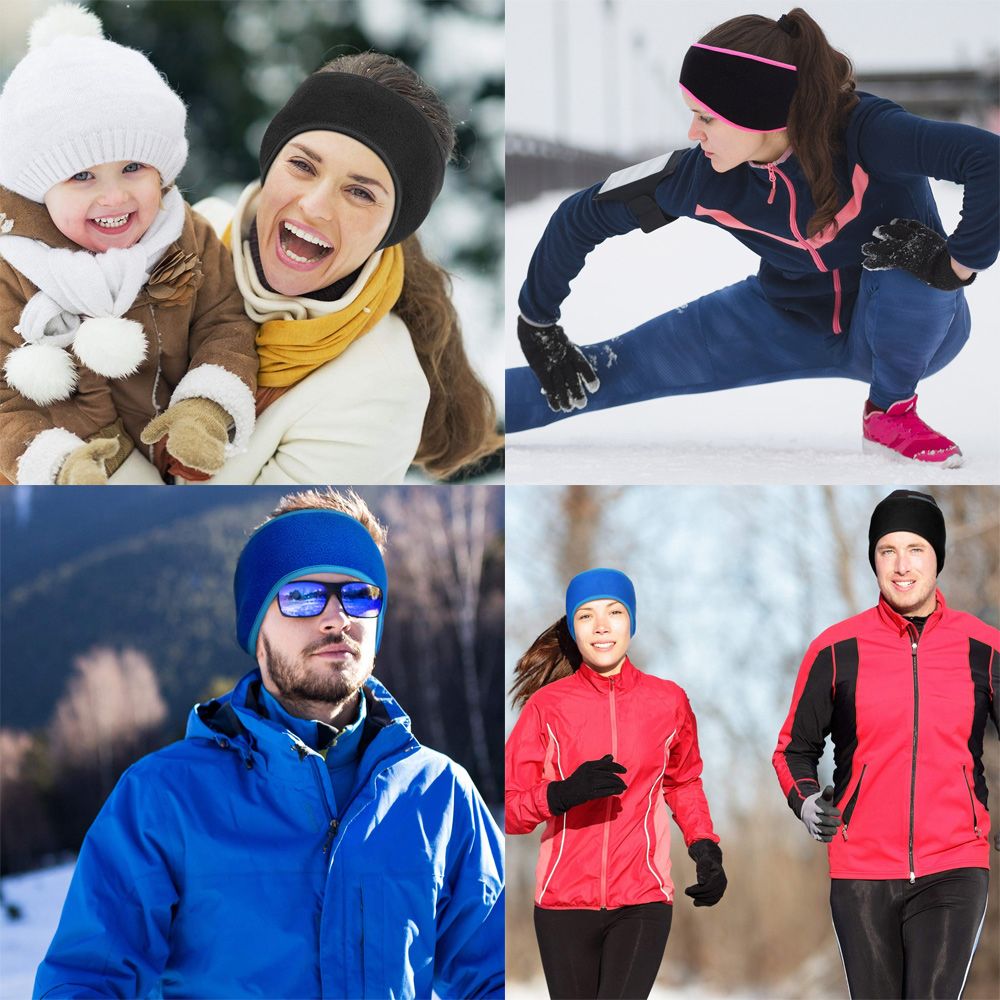 1 Buah Ikat Rambut Wanita Anak - Fleece Ear Warmer Band ulasan dan harga