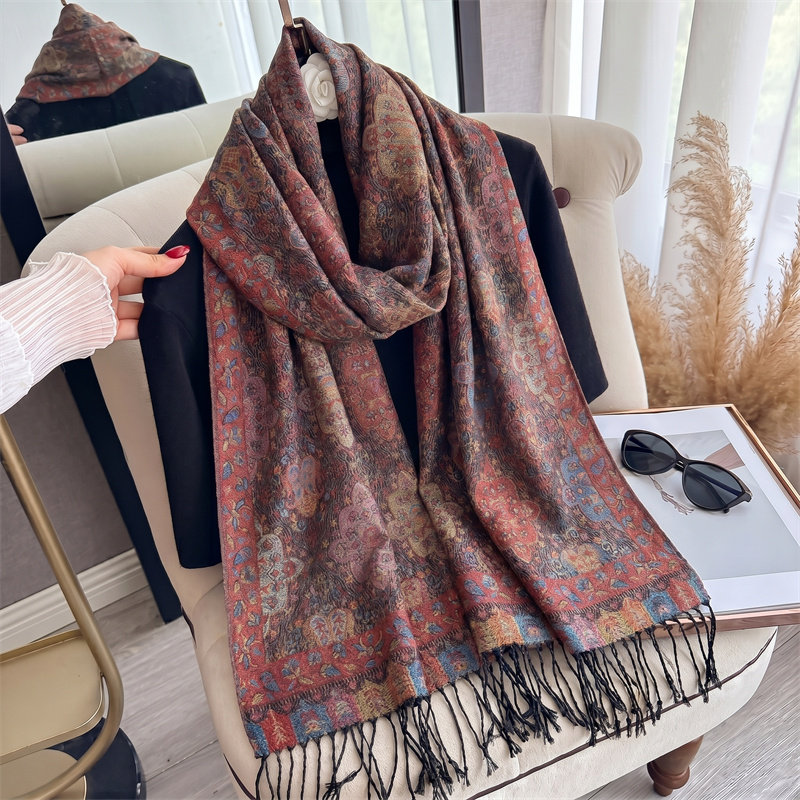 Syal Kasmir Wanita Mewah Baru  - Cashmere Pashmina Wrap ulasan dan harga