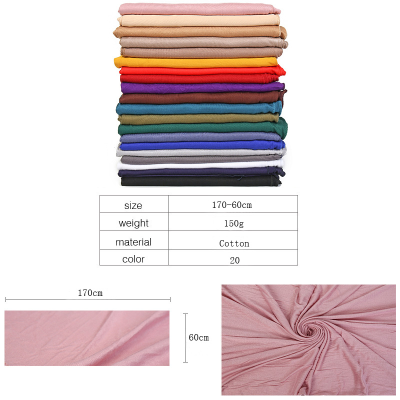 30 warna polos Modal Jersey ji - Shawl Wrap Winter ulasan dan harga