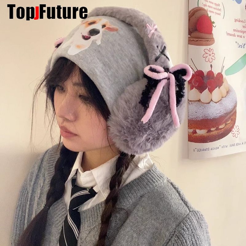 Harajuku Y2k earmuff hangat wa - Earmuffs Foldable ulasan dan harga