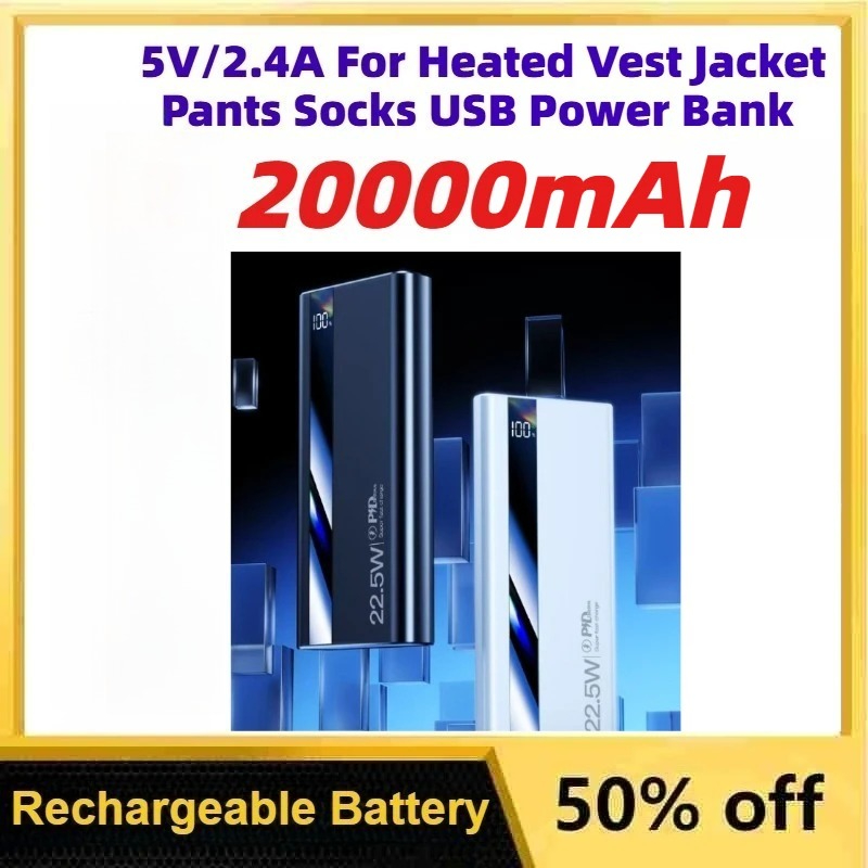 Power Bank Portabel 10000-2000 - Heated Vest Battery ulasan dan harga