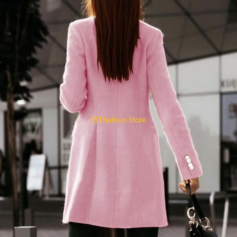 Y5GC Mantel Musim Gugur Musim  - Wool Coat Peacoat ulasan dan harga