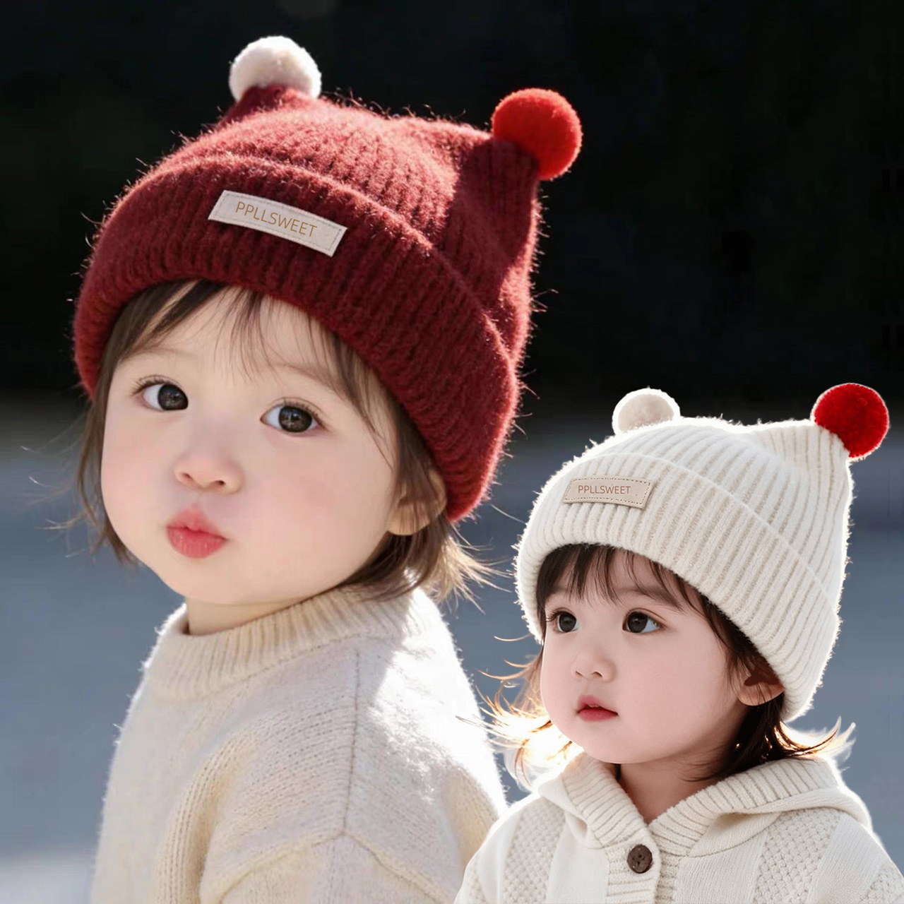 Topi Rajut Bayi 1-4 Tahun Topi - Knit Beanie Hat Warm ulasan dan harga