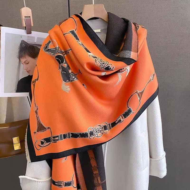Syal Kasmir Imitasi Retro Ride - Wool Scarf Men ulasan dan harga
