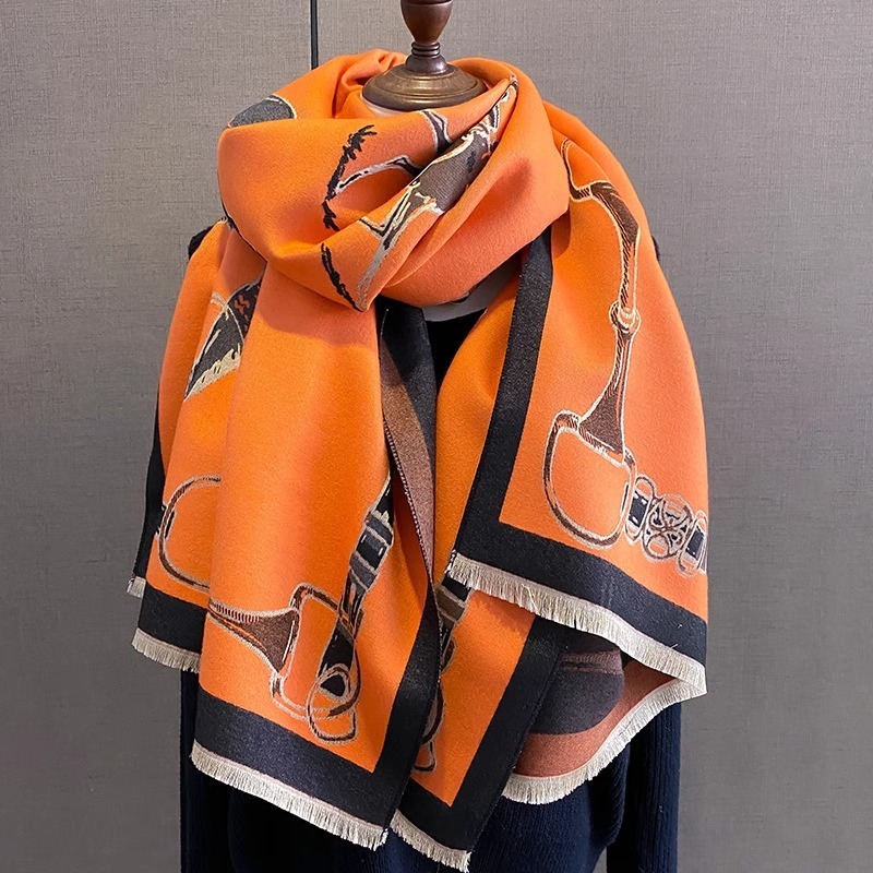 Syal Kasmir Imitasi Retro Ride - Wool Scarf Men ulasan dan harga