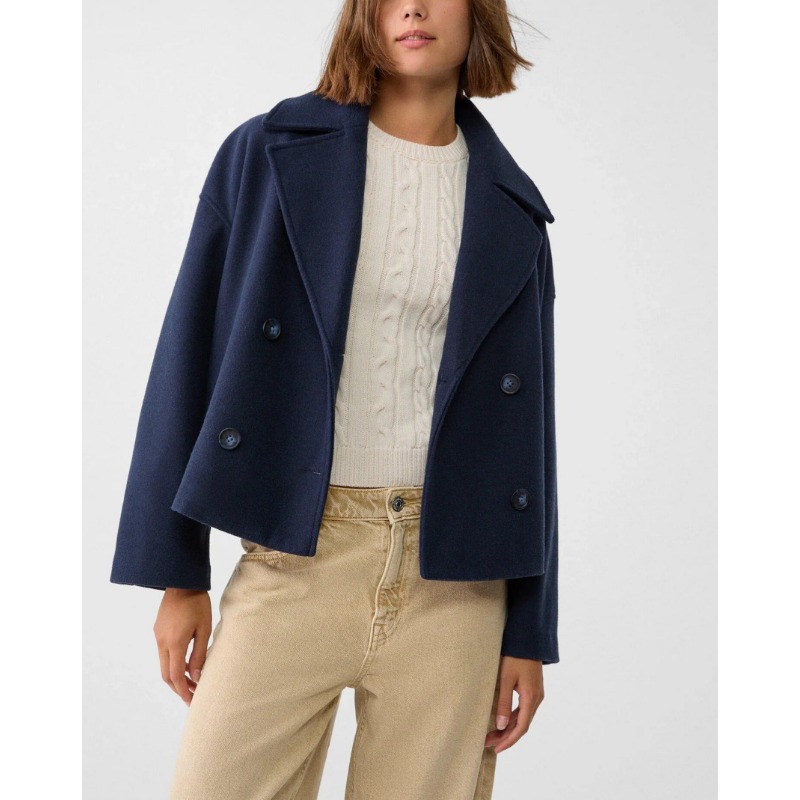 Jas Peacoat Wanita Ukuran Besa - Wool Coat Peacoat ulasan dan harga