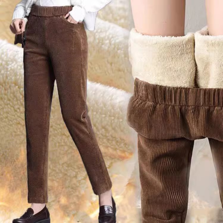 Celana panjang kasual wanita,  - Corduroy Pant Warm ulasan dan harga